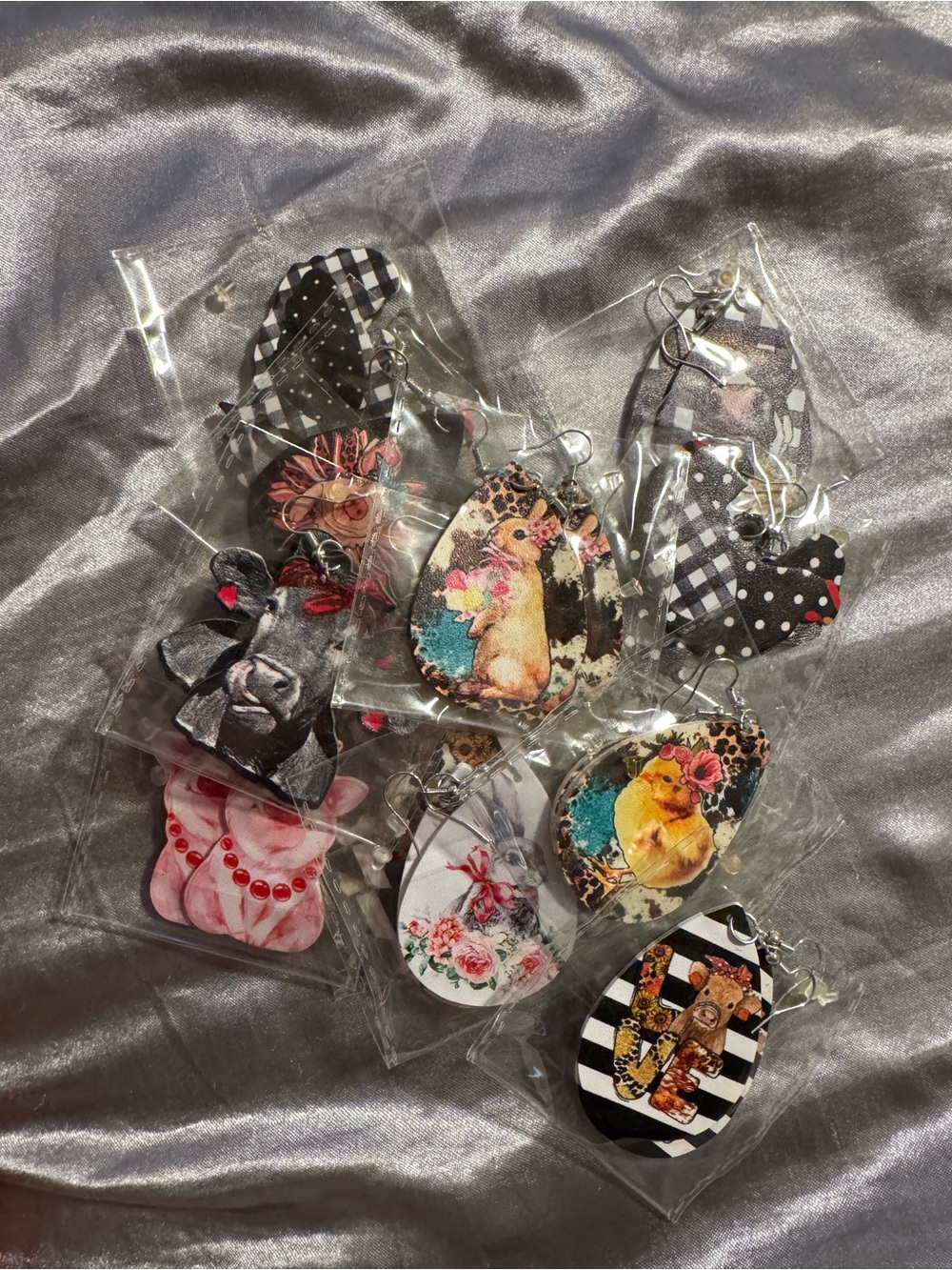 12 Animal Print Earrings